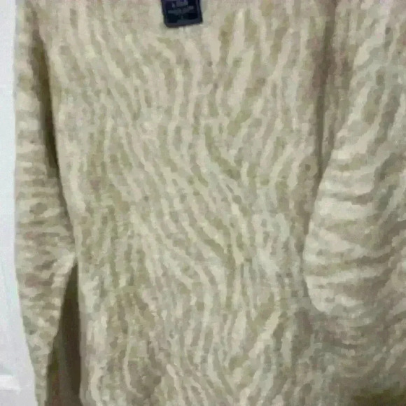 Beige print Abercrombie & Fitch sweater Sz Large - Picture 10 of 16